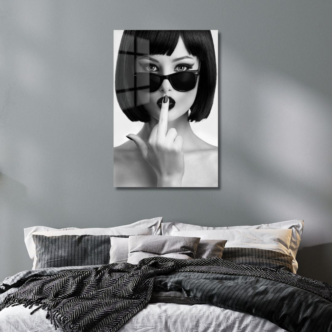 "Kiss This" Acrylic Glass Art - Designity Art