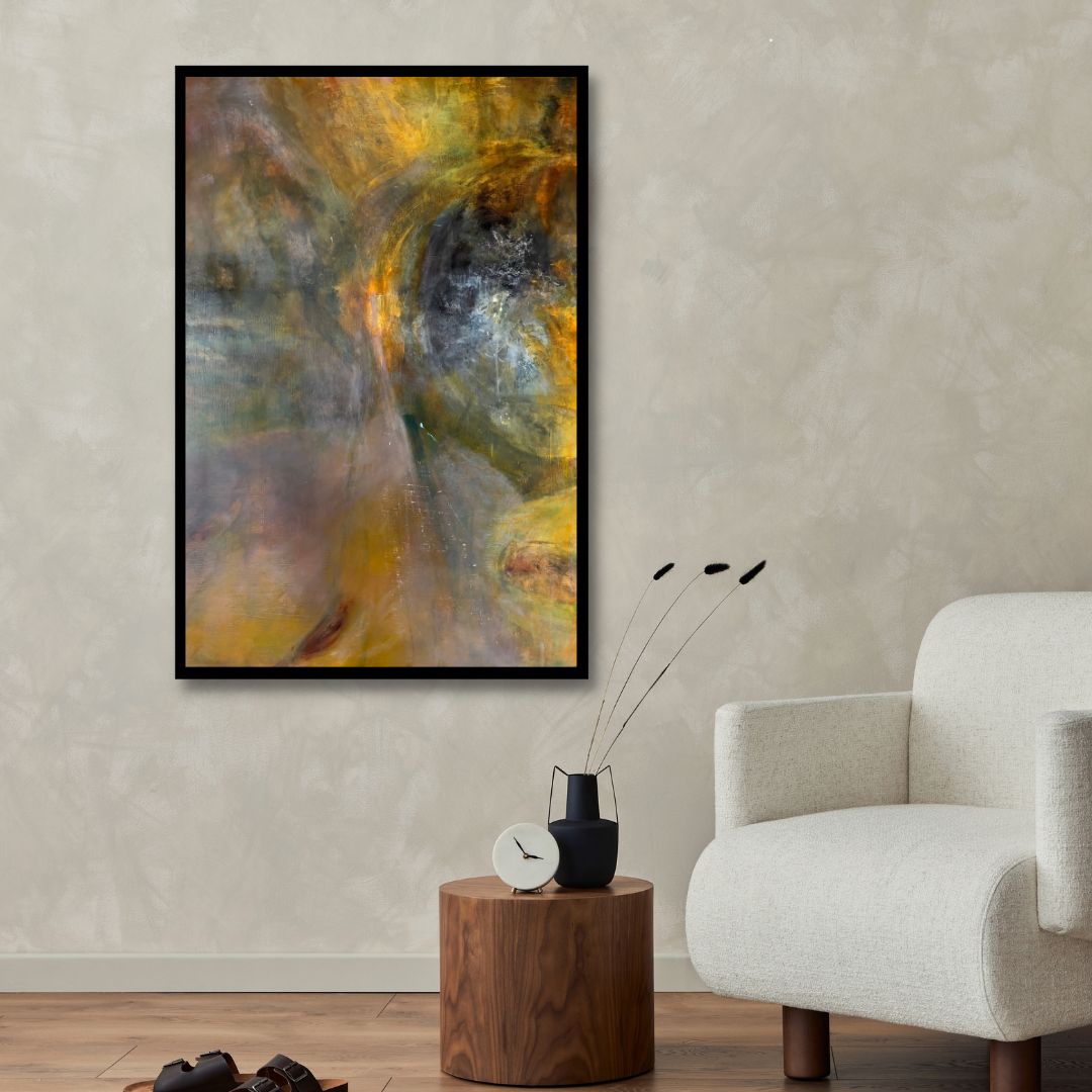 "Left Energy Within" Abstract Art - Designity Art