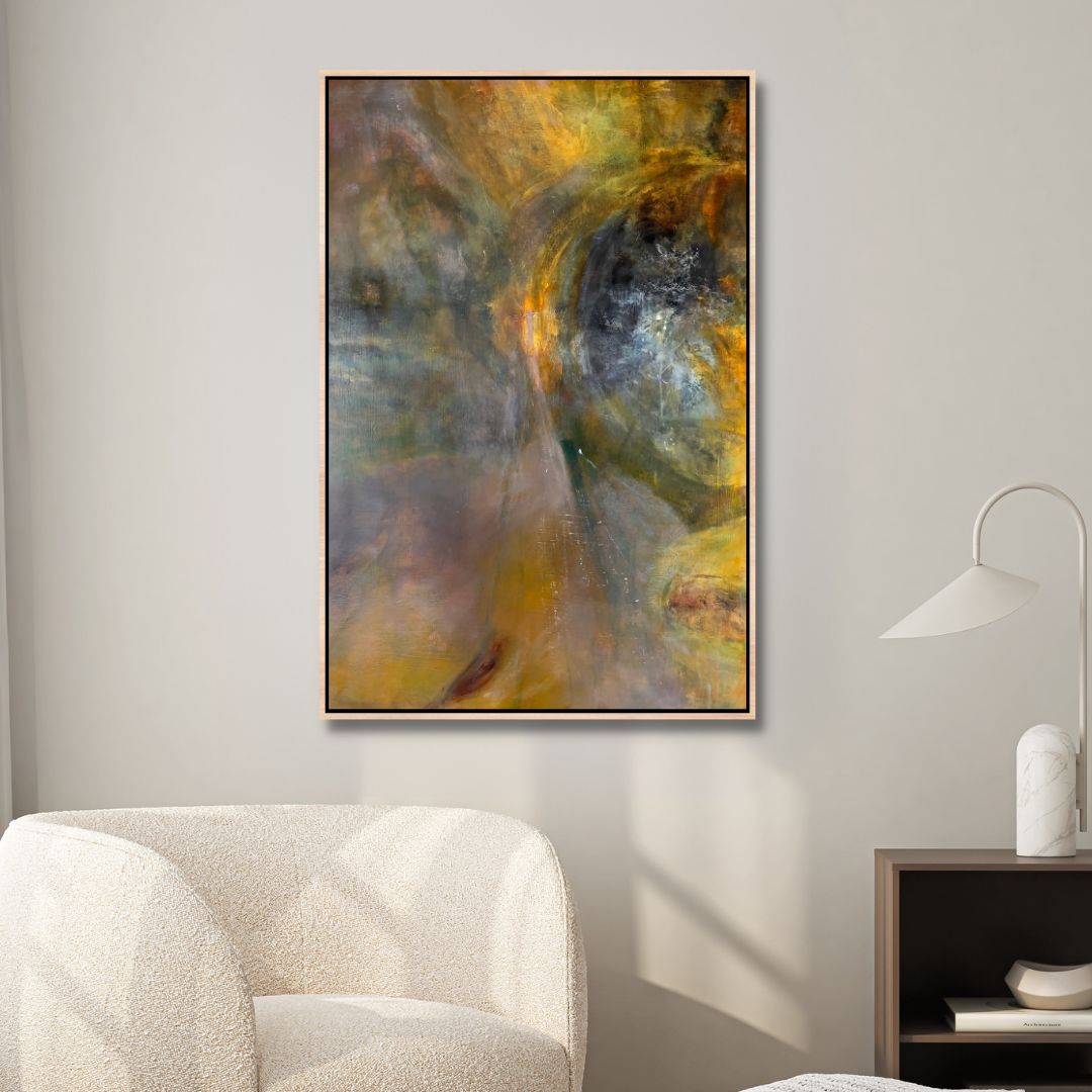 "Left Energy Within" Abstract Art - Designity Art