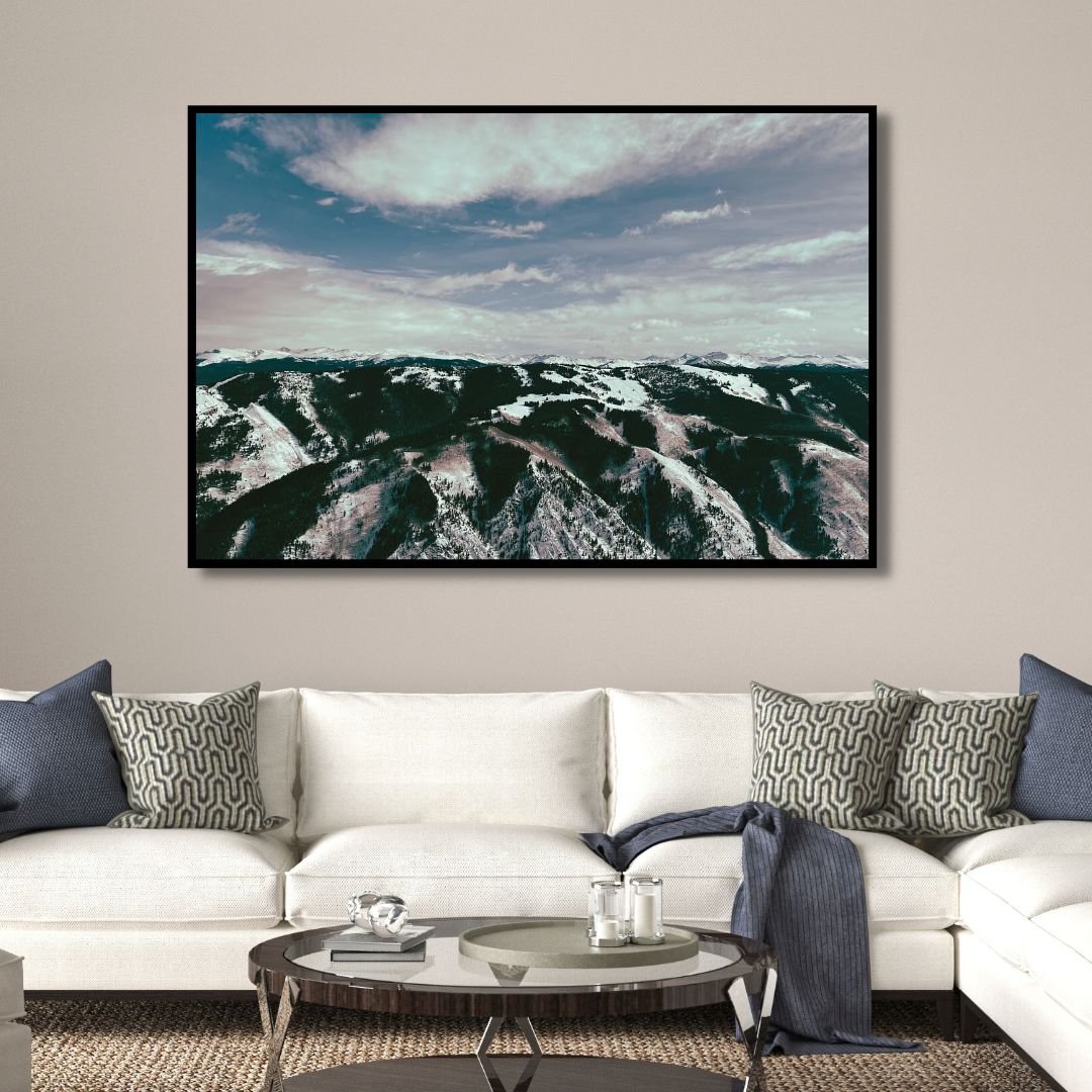 Mountains Photography Canvas Art - Designity Art