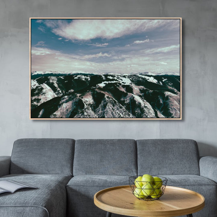 Mountains Photography Canvas Art - Designity Art