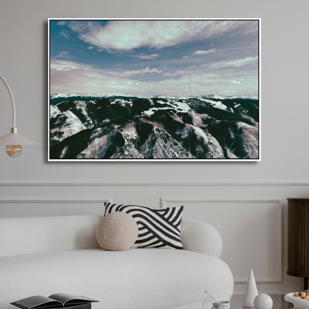 Mountains Photography Canvas Art - Designity Art