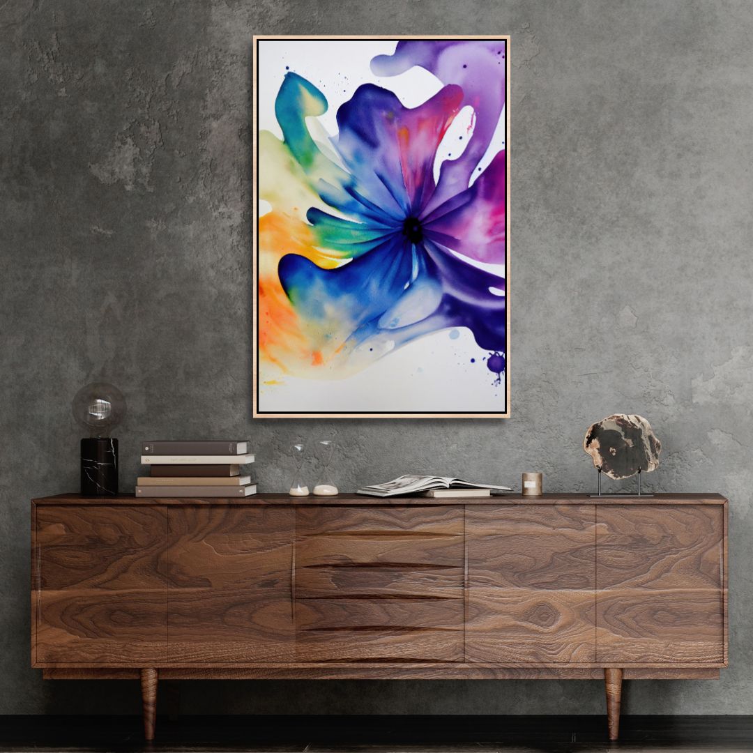 Nature Inspired Abstract Watercolor Flower Art - Designity Art