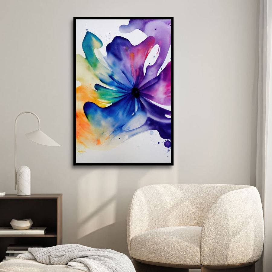 Nature Inspired Abstract Watercolor Flower Art - Designity Art