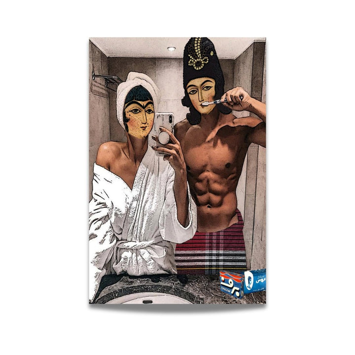 Persian Couple Pop Art - Designity Art