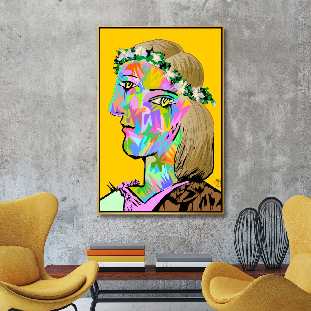 Picasso Woman Face Pop Art - Designity Art