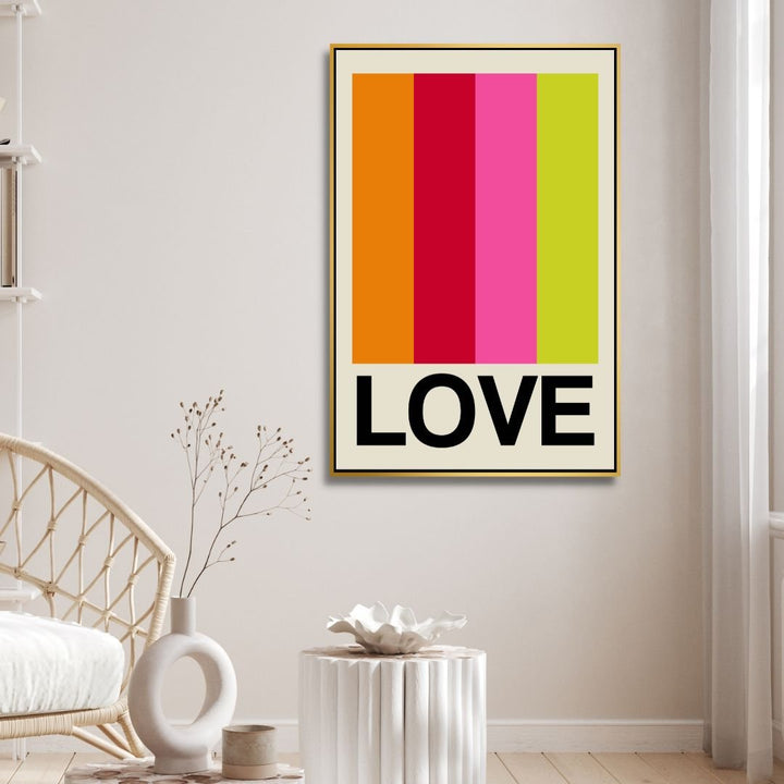 Retro LOVE Art - Designity Art