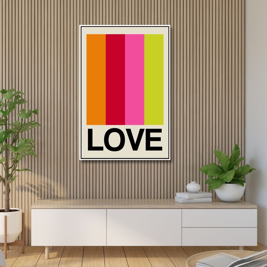 Retro LOVE Art - Designity Art