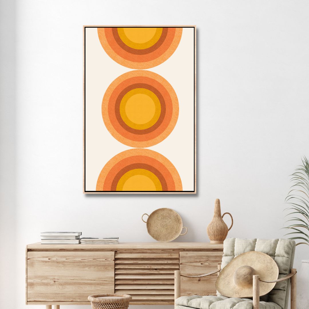 Retro Sun Art - Designity Art