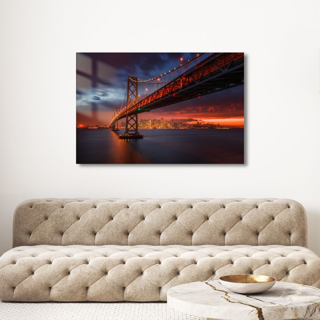 San Francisco Bridge Acrylic Glass Art - Designity Art