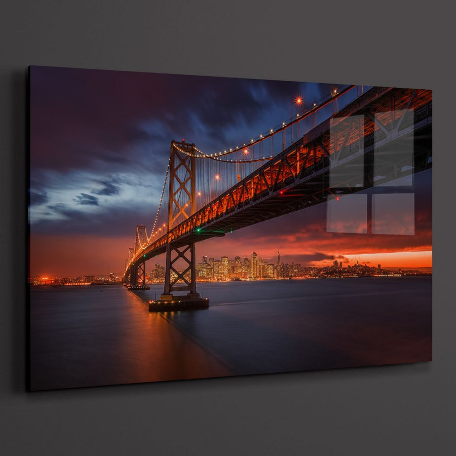 San Francisco Bridge Acrylic Glass Art - Designity Art