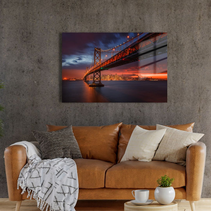 San Francisco Bridge Acrylic Glass Art - Designity Art