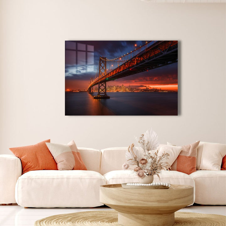 San Francisco Bridge Acrylic Glass Art - Designity Art