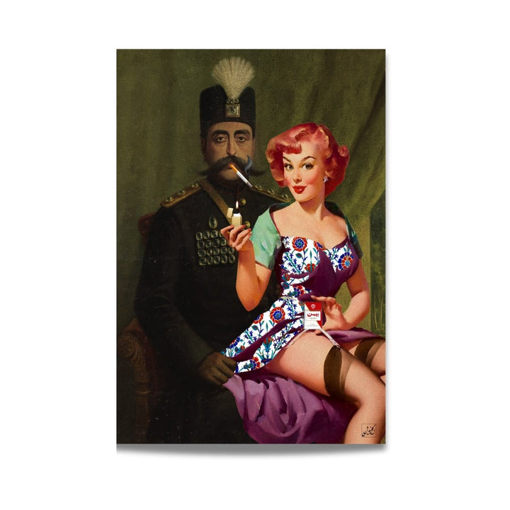 Sultan and Sweetheart Persian Pop Art - Designity Art