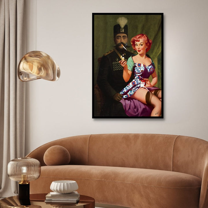 Sultan and Sweetheart Persian Pop Art - Designity Art