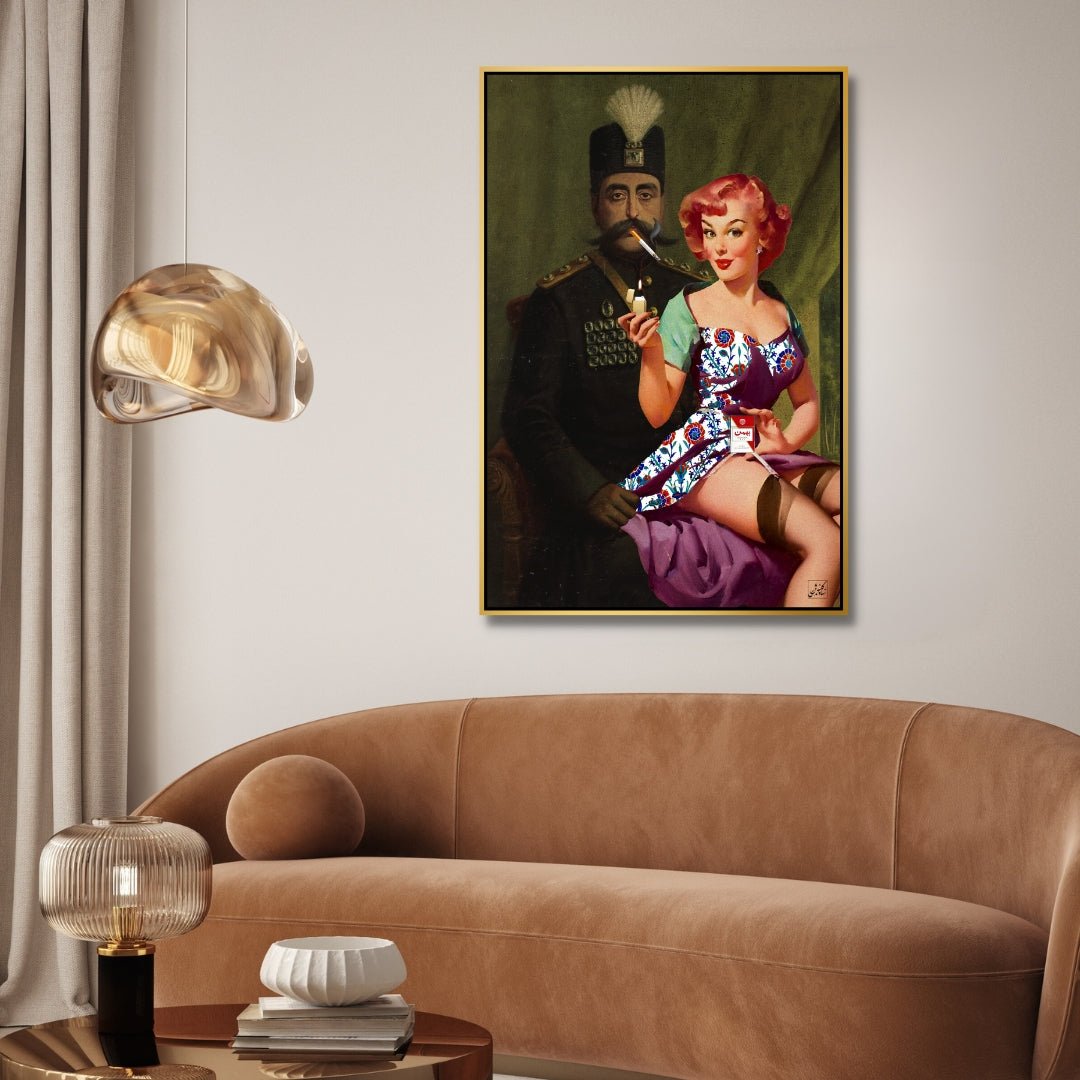 Sultan and Sweetheart Persian Pop Art - Designity Art