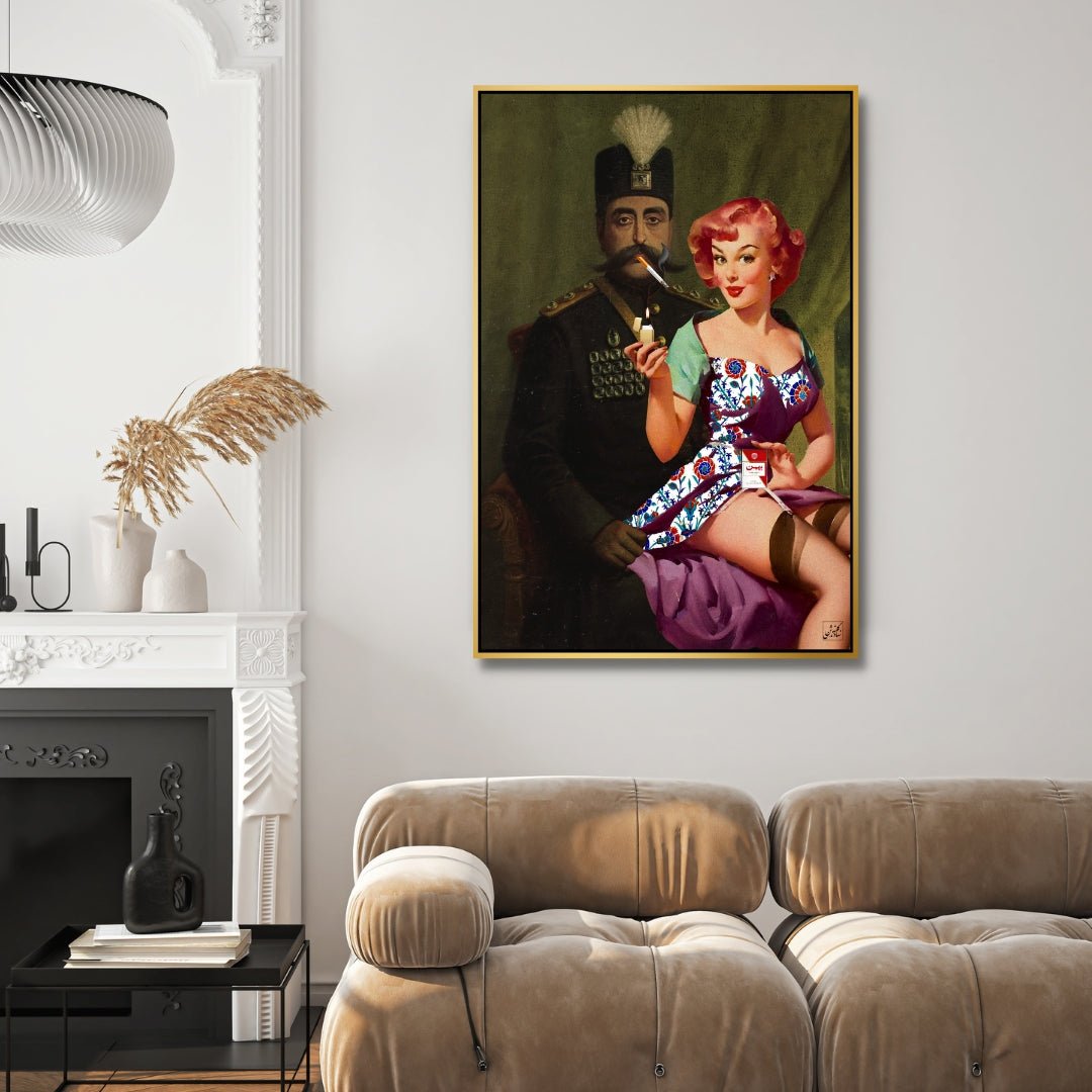 Sultan and Sweetheart Persian Pop Art - Designity Art