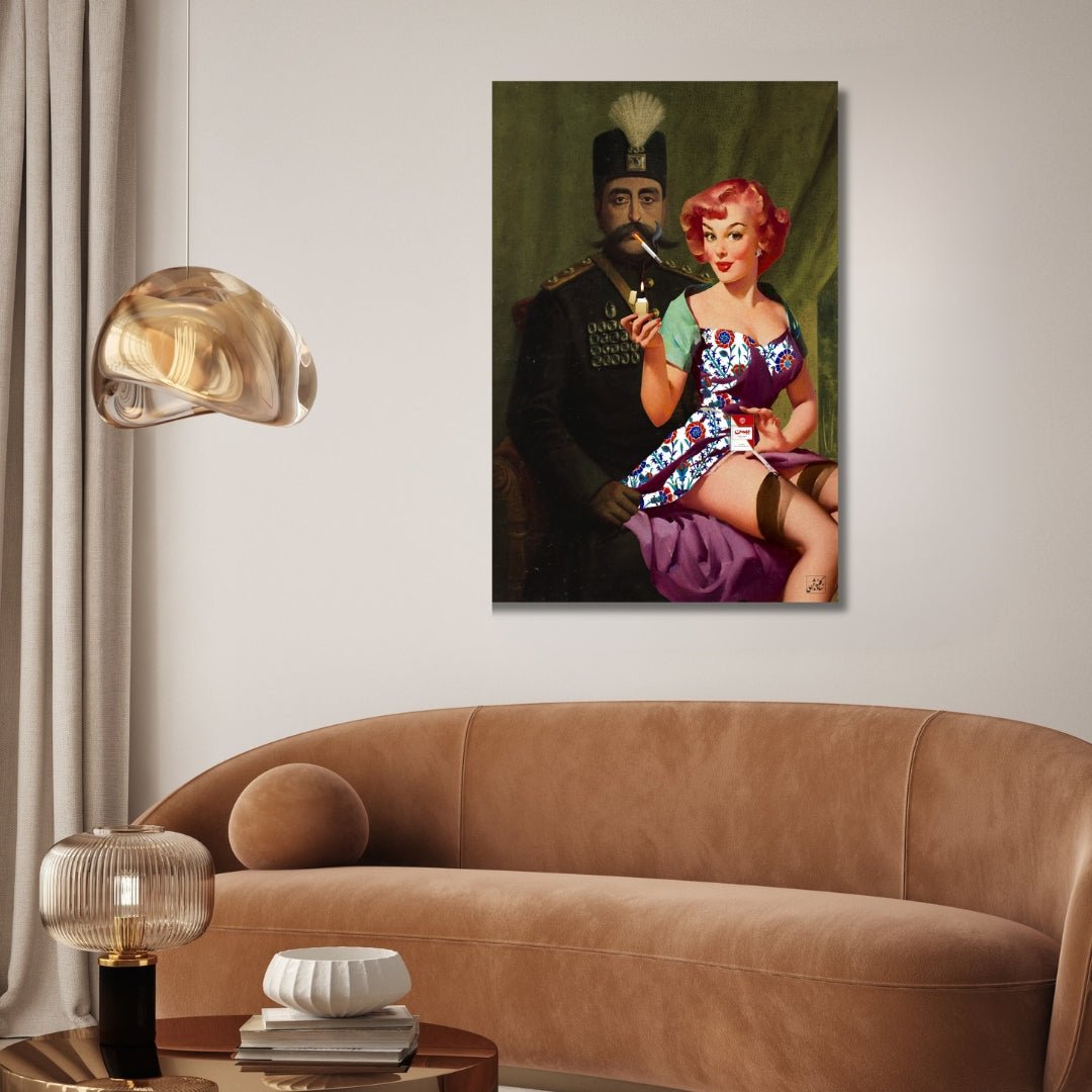 Sultan and Sweetheart Persian Pop Art - Designity Art