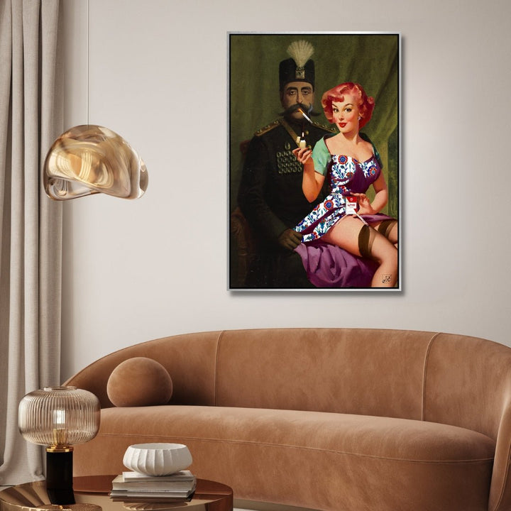 Sultan and Sweetheart Persian Pop Art - Designity Art