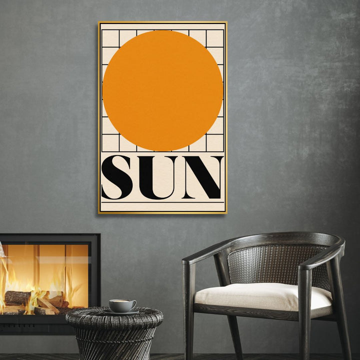 Sun & Moon Retro Art - Designity Art