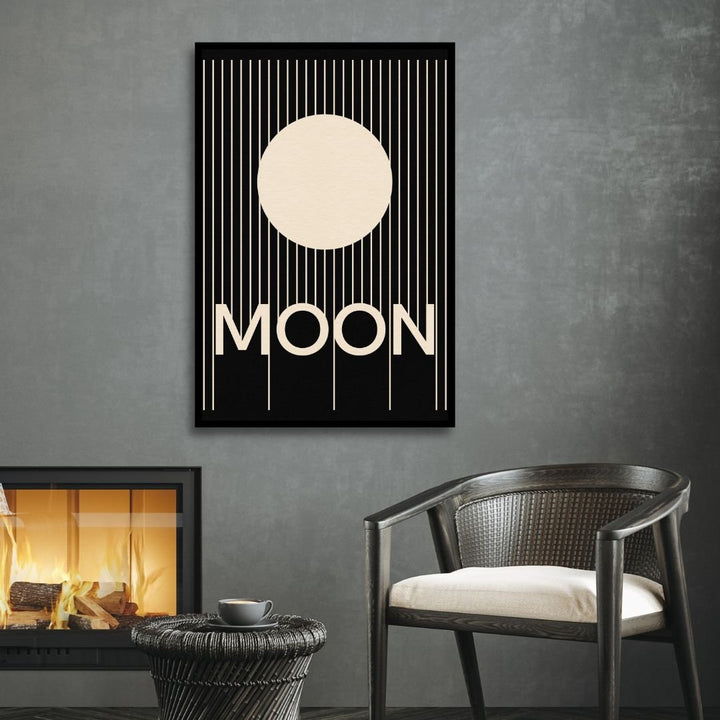 Sun & Moon Retro Art - Designity Art