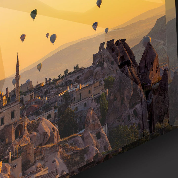 Sunrise over Cappadocia Acrylic Glass Art - Designity Art