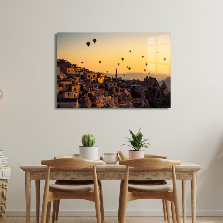 Sunrise over Cappadocia Acrylic Glass Art - Designity Art