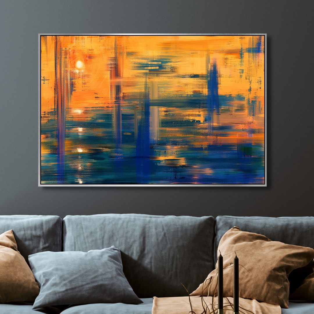 Sunset Reflection Abstract Art - Designity Art