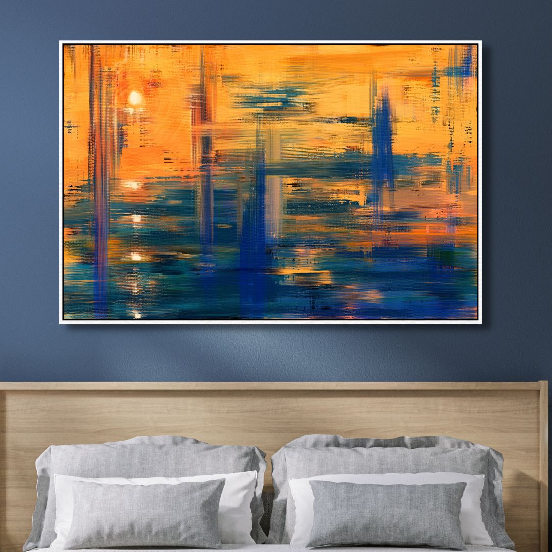 Sunset Reflection Abstract Art - Designity Art