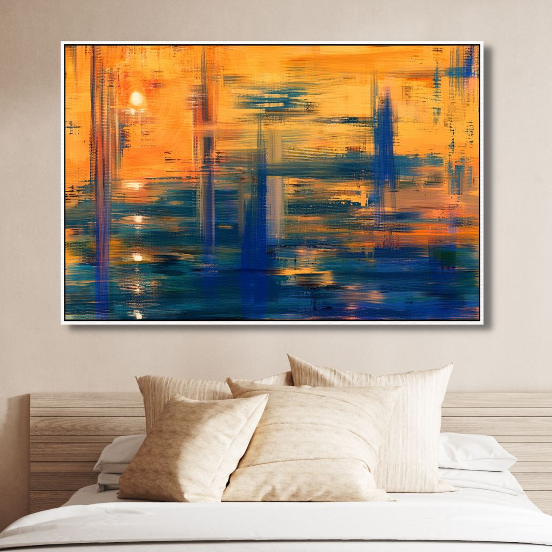 Sunset Reflection Abstract Art - Designity Art