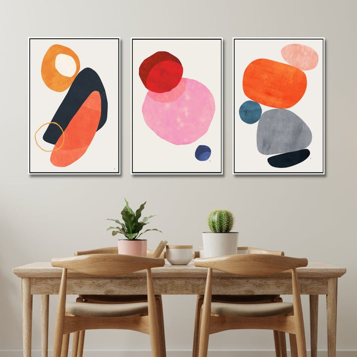 "The Balance" Geometric Abstract Shapes Art - Designity Art