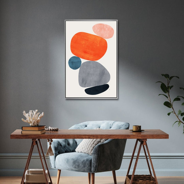 "The Balance" Geometric Abstract Shapes Art - Designity Art