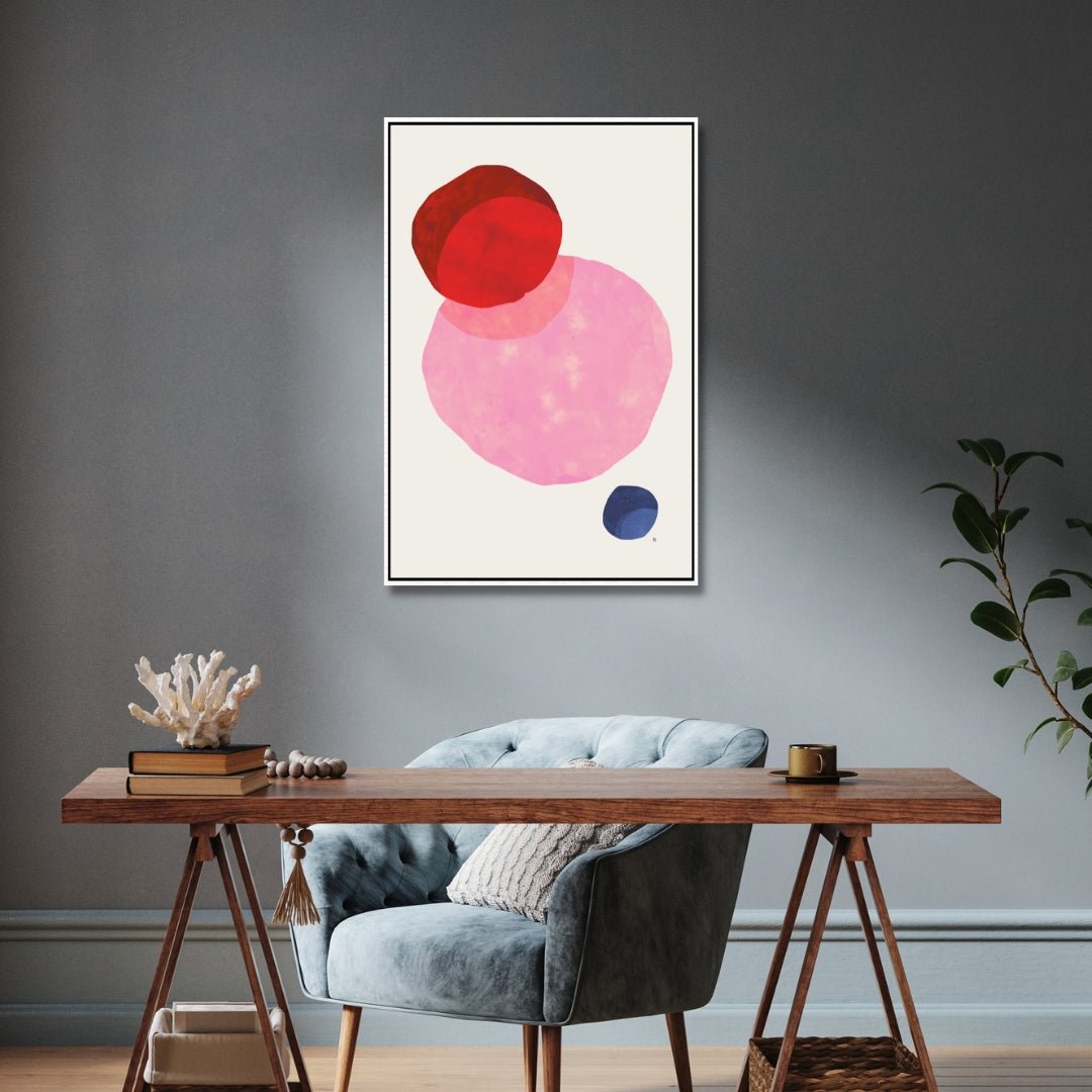 "The Balance" Geometric Abstract Shapes Art - Designity Art