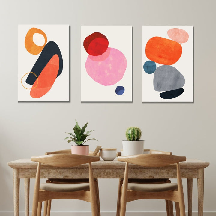 "The Balance" Geometric Abstract Shapes Art - Designity Art