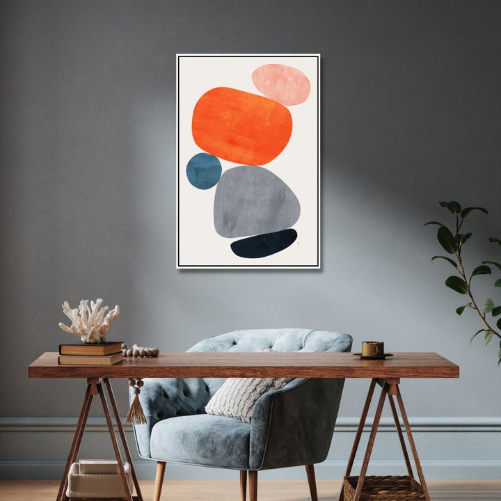 "The Balance" Geometric Abstract Shapes Art - Designity Art