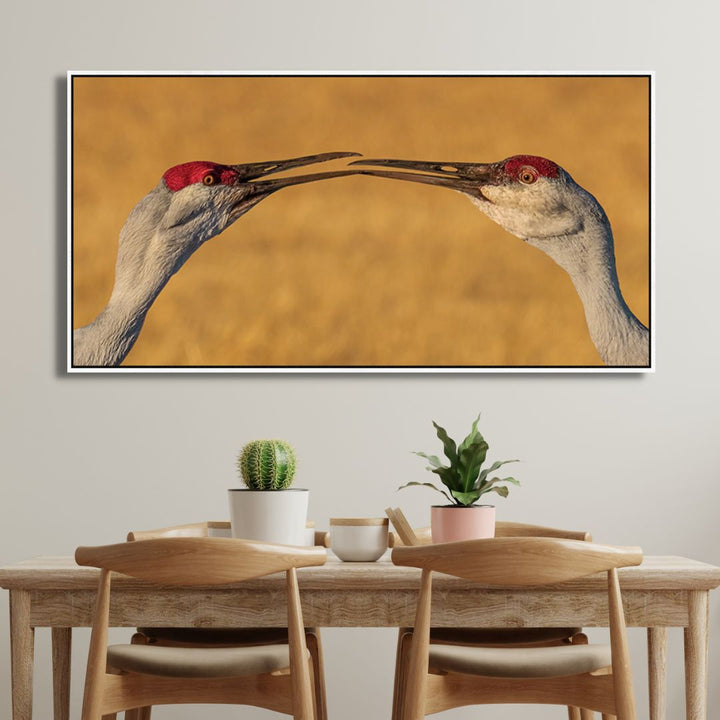 "The Kiss" Birds Photography Art - Designity Art