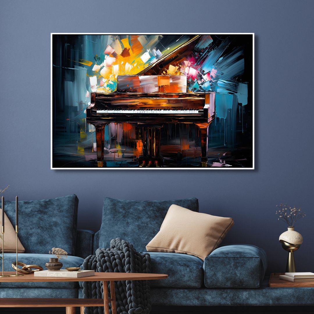 The Piano Canvas Wall Art - Designity Art