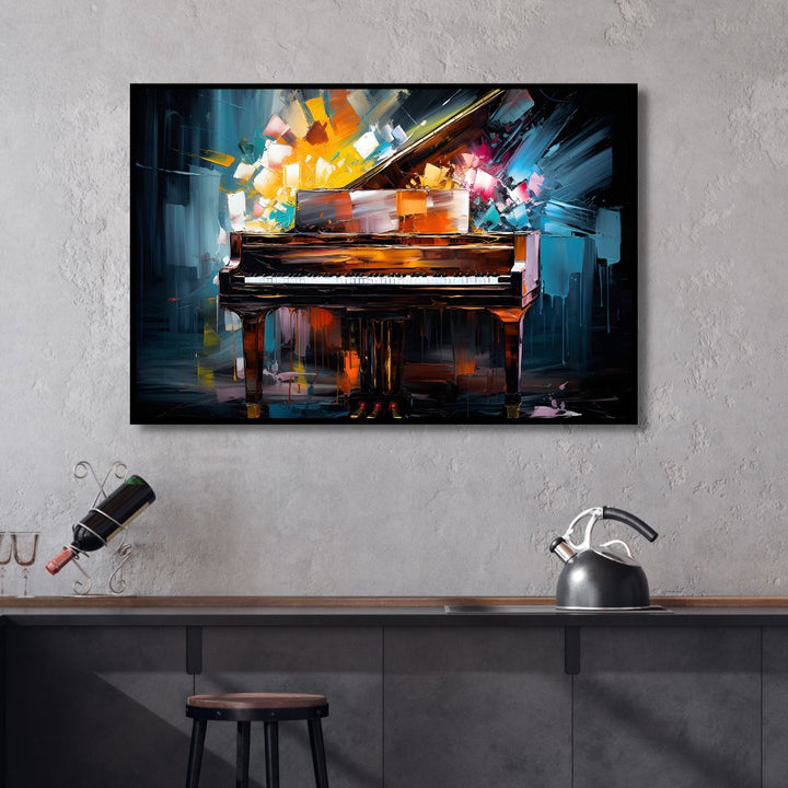 The Piano Canvas Wall Art - Designity Art