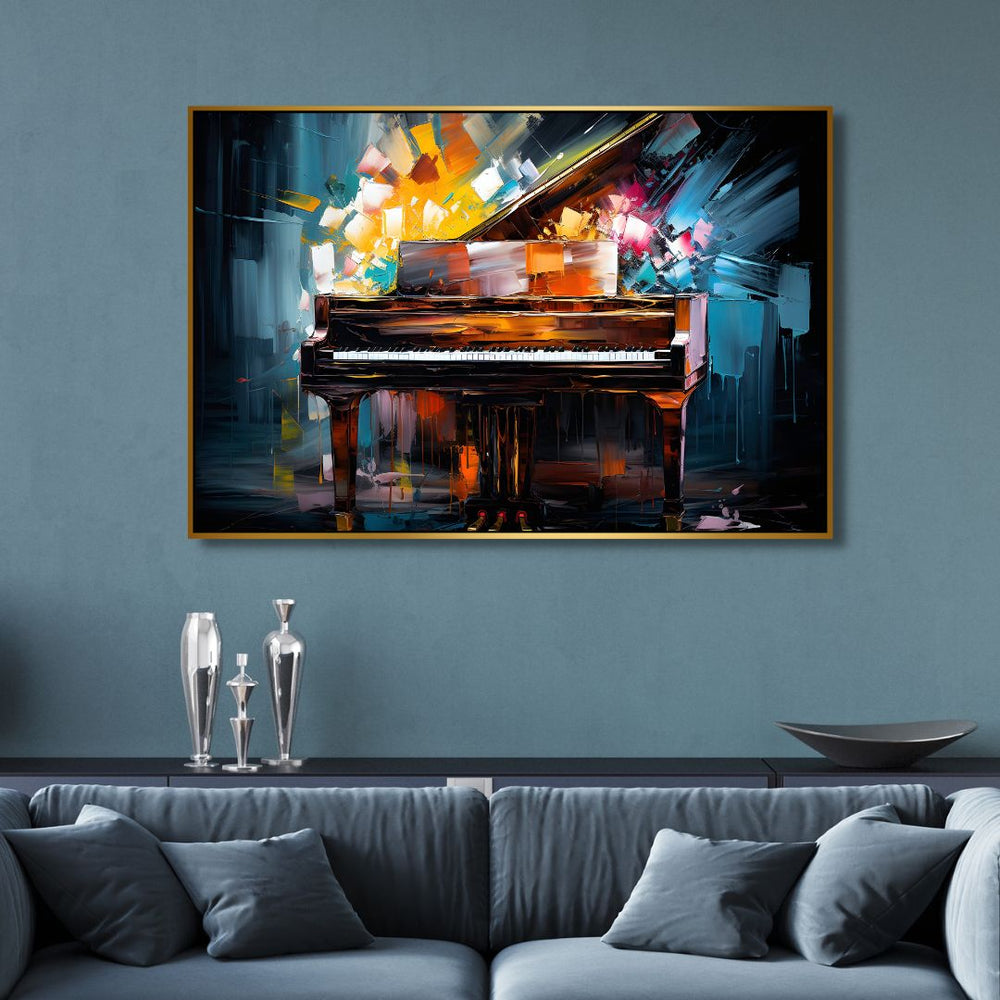 The Piano Canvas Wall Art - Designity Art