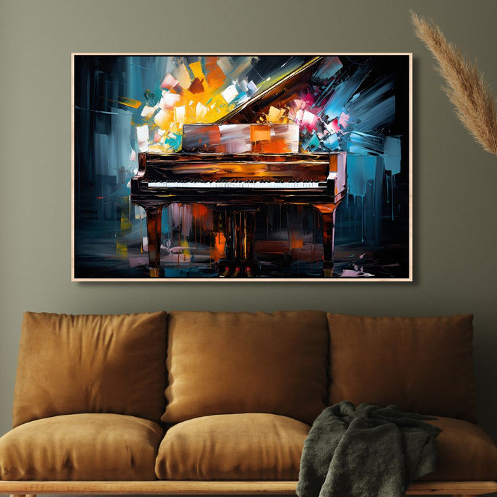 The Piano Canvas Wall Art - Designity Art