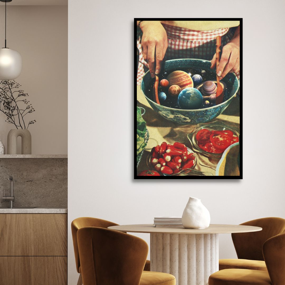 "Universal Toss" Kitchen Retro Art - Designity Art