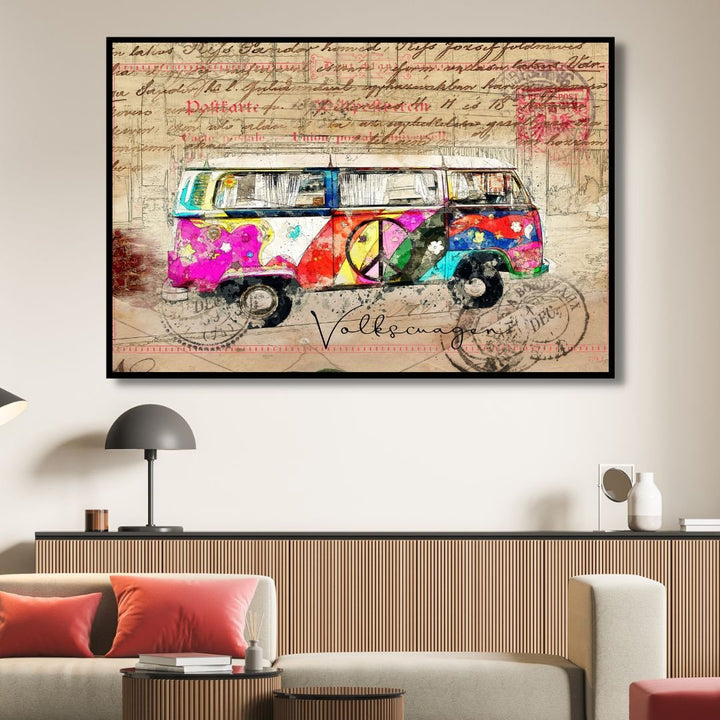 Volkswagen Retro Art - Designity Art