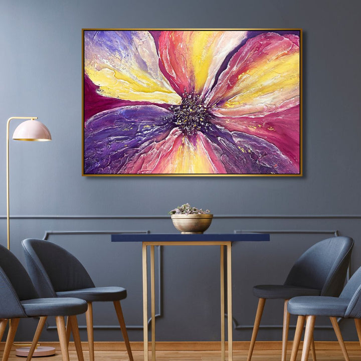 Warm Flower Abstract Art - Designity Art