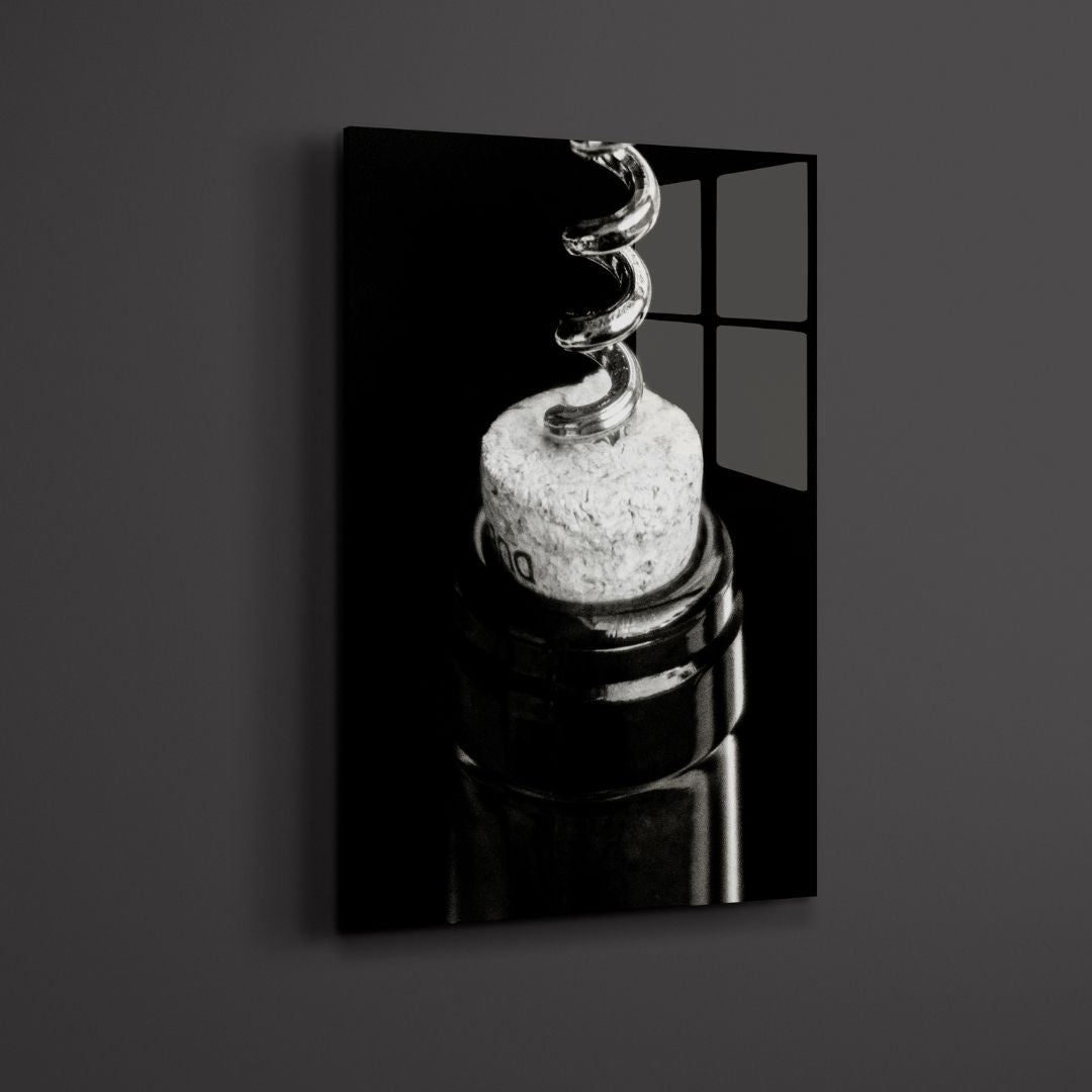 Wine Bottle Acrylic Glass Art - Designity Art