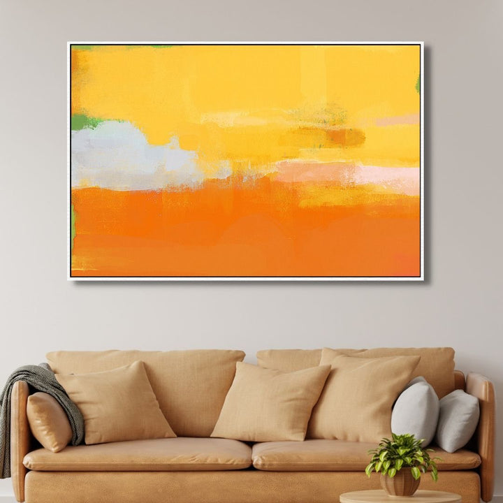 Yellow & Orange Abstract Art - Designity Art