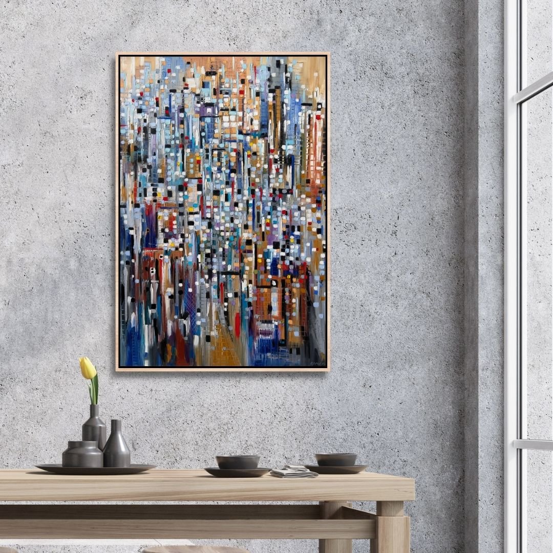 "Abstract Life" Canvas Wall Art - Designity Art