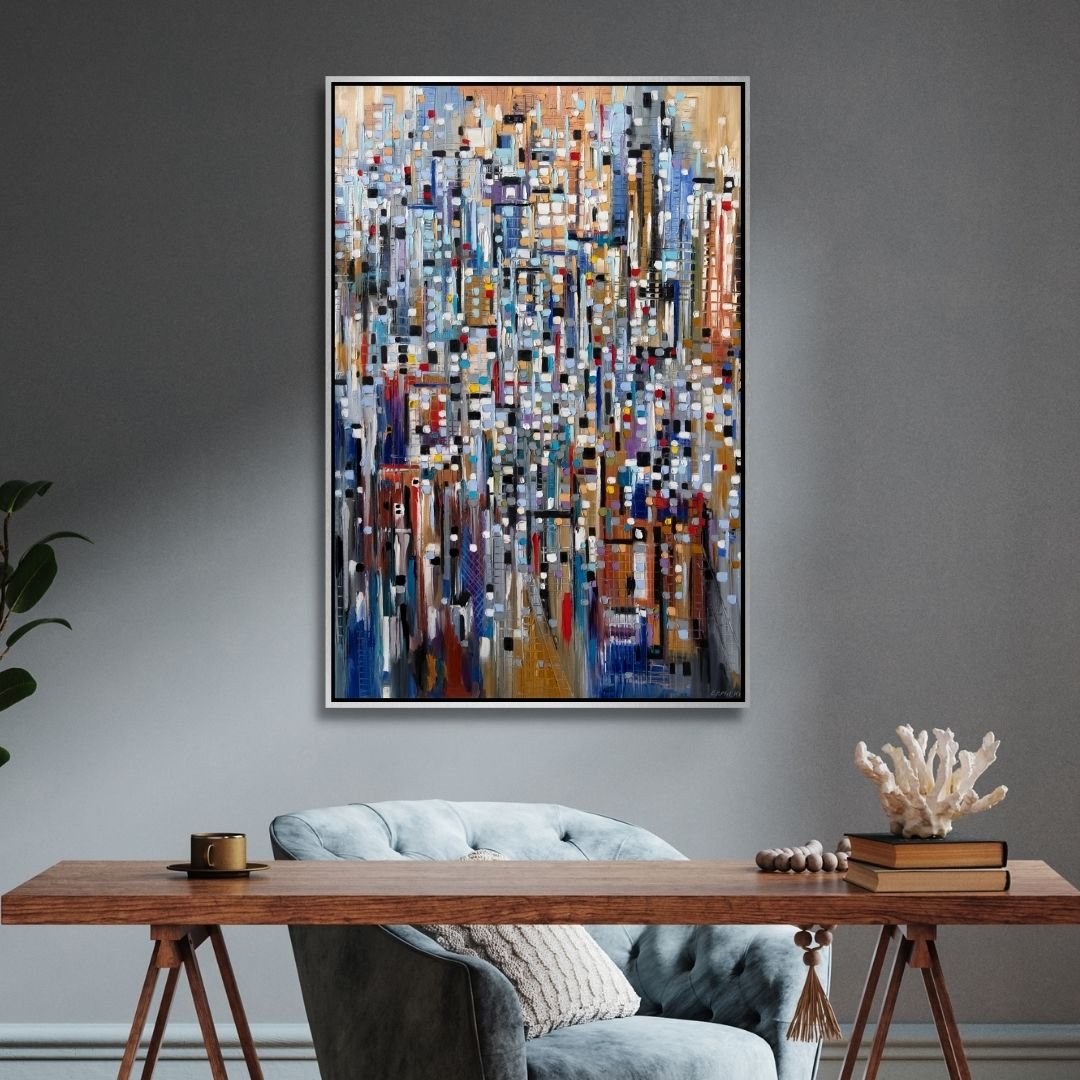 "Abstract Life" Canvas Wall Art - Designity Art