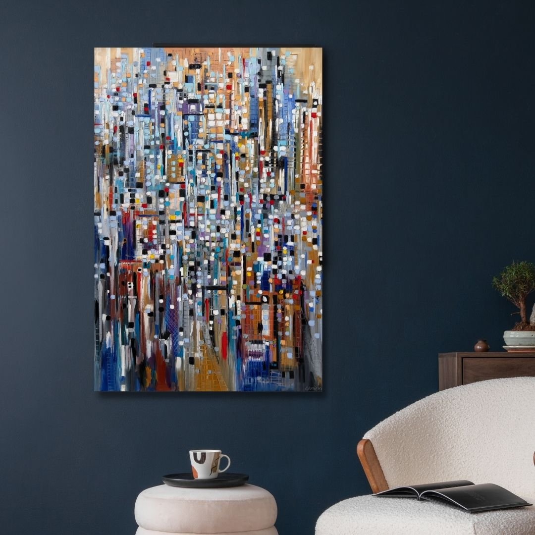 "Abstract Life" Canvas Wall Art - Designity Art