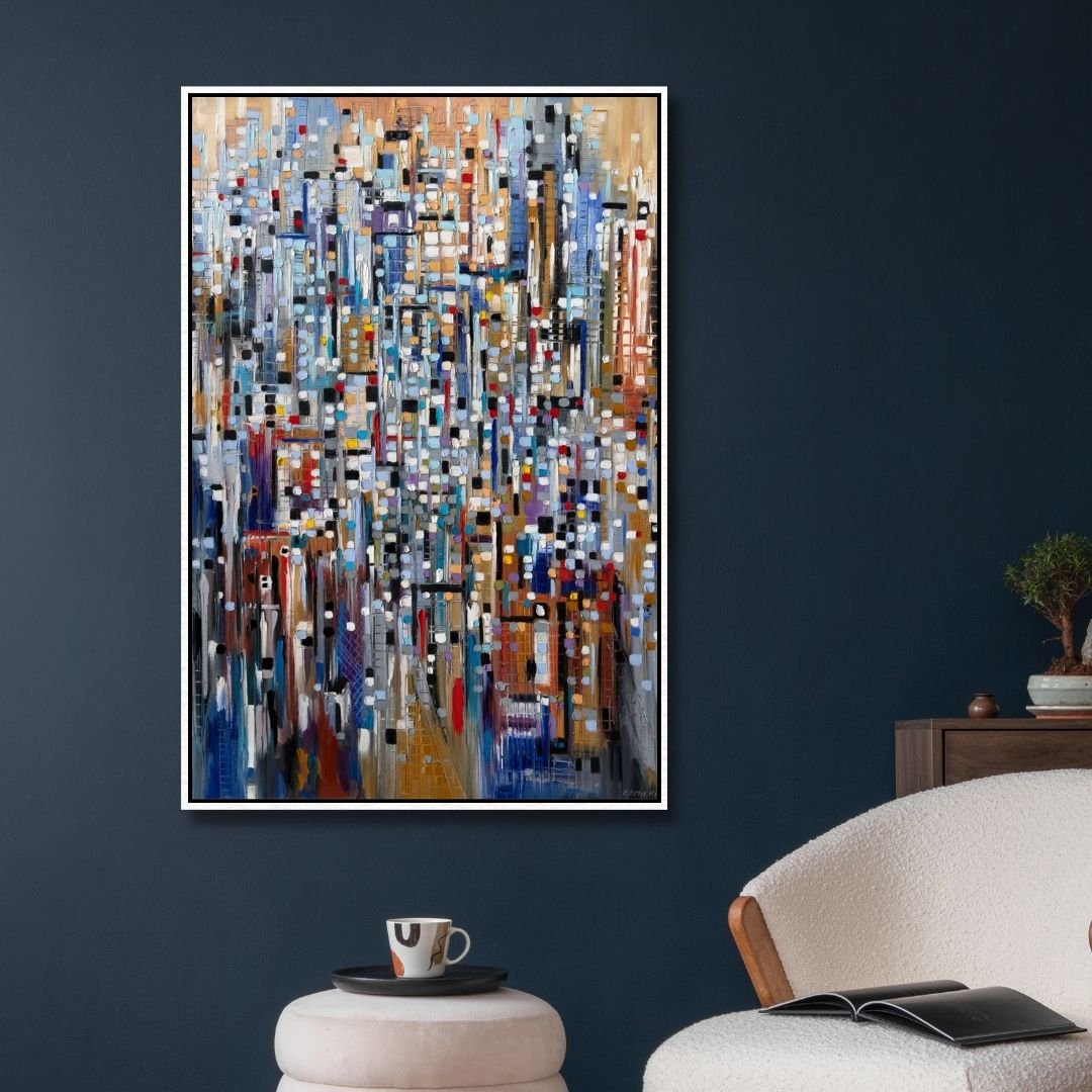 "Abstract Life" Canvas Wall Art - Designity Art