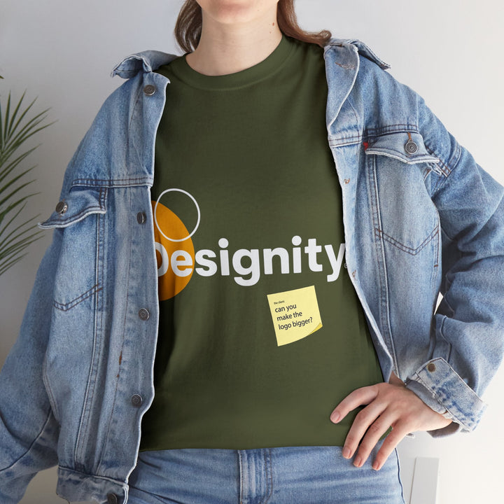 Can You Make the Logo Bigger? Creative Designer T-shirt